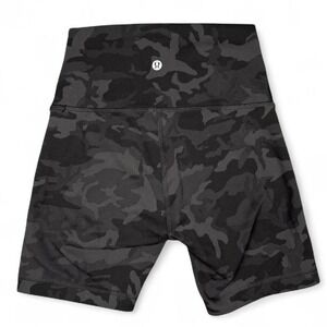 Lululemon align black camo biker shorts